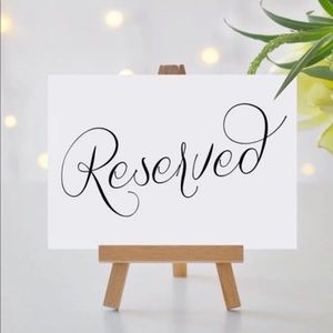 Reserved listing 💕